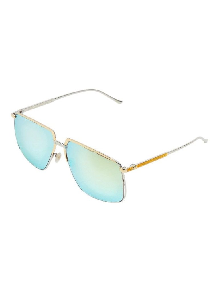 Gucci Sunglasses Gold Silver Plated Metal Eyewear
